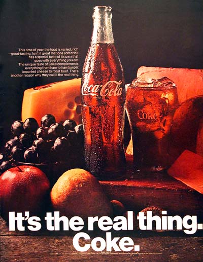 Creative Advertising: Coca Cola 70s and Present day
